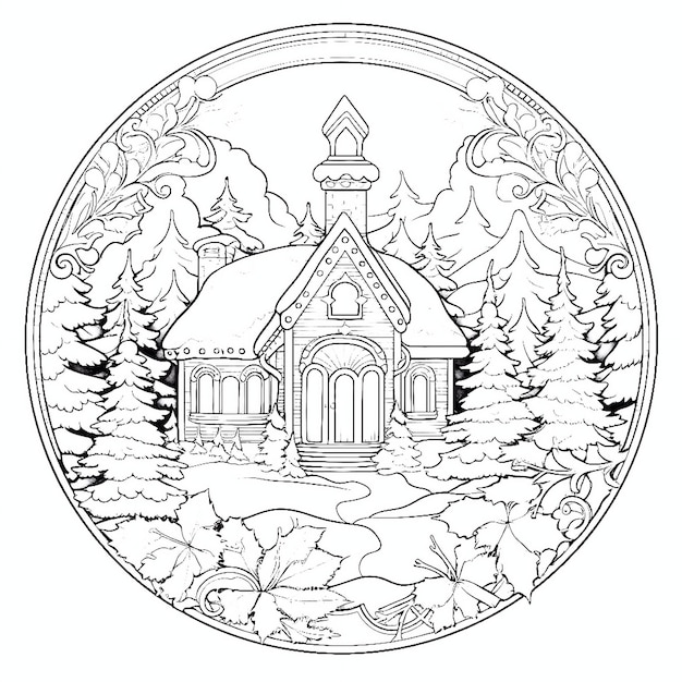 Christmas coloring page