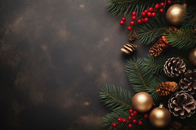 christmas composition background and copy space