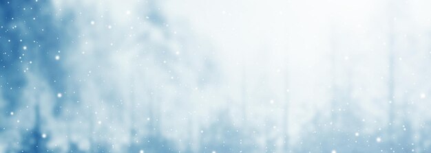 クリスマスの構成と冬のコンセプト。雪の風景。クリスマスと新年のボーダーアートデザイン。