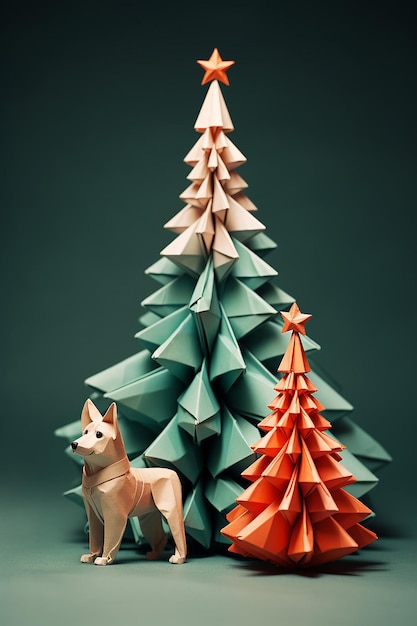 christmas concept origami