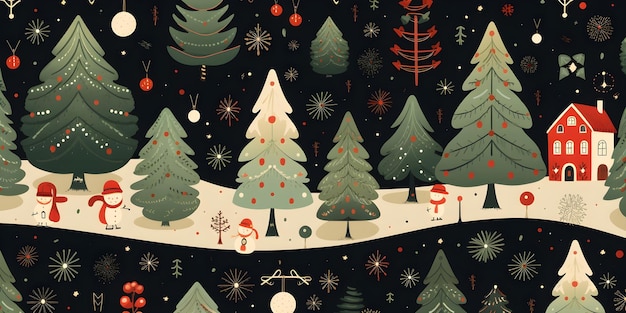 Photo christmas concept pattern