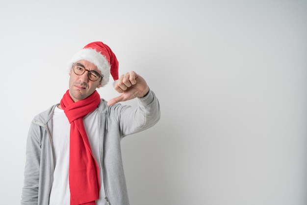 Christmas concepts - Young man gesturing