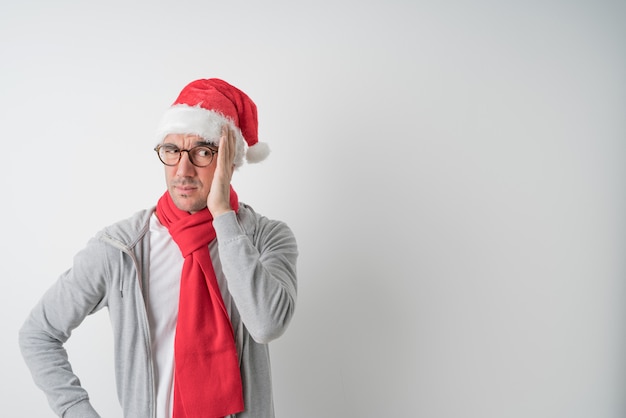 Christmas concepts - Young man gesturing