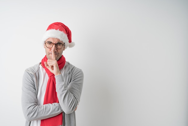 Christmas concepts - Young man gesturing