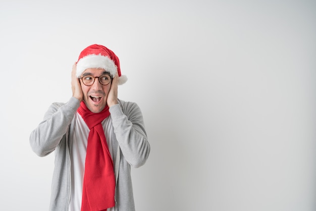 Christmas concepts - Young man gesturing