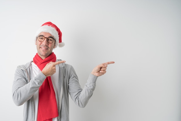 Christmas concepts - Young man gesturing