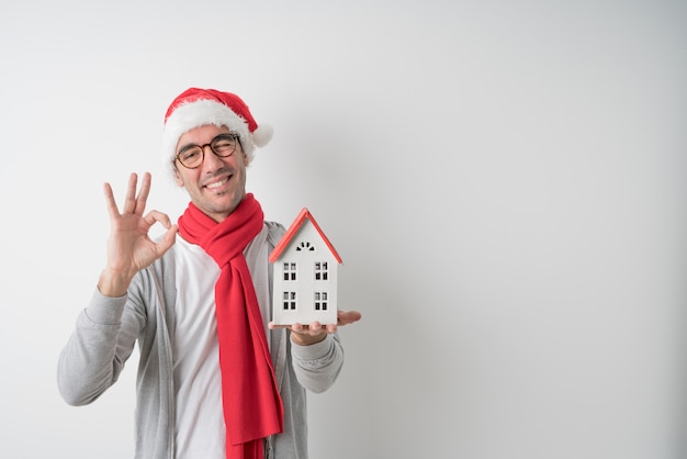 Christmas concepts - Young man gesturing