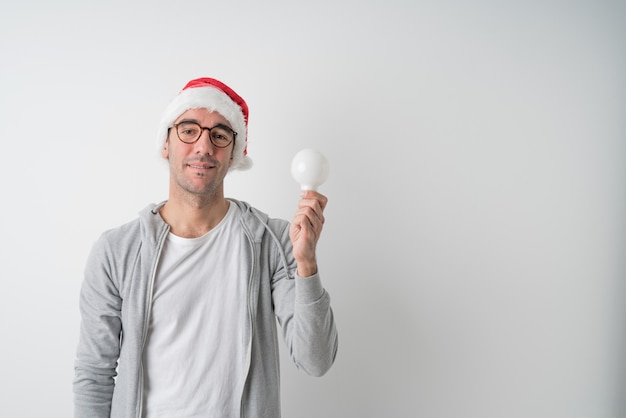 Christmas concepts - Young man gesturing