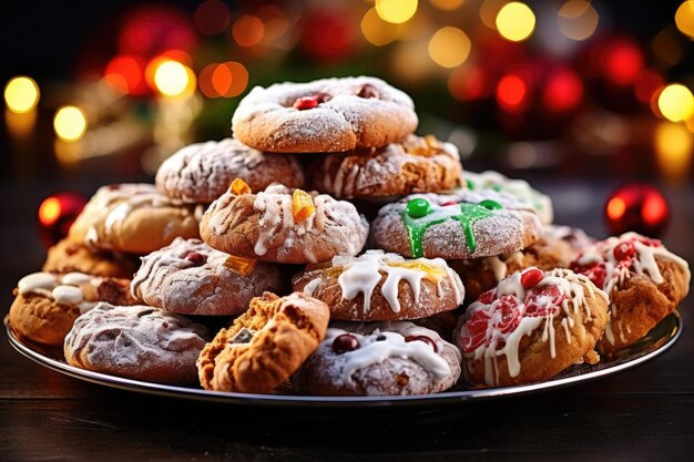 Christmas cookie and treat platter