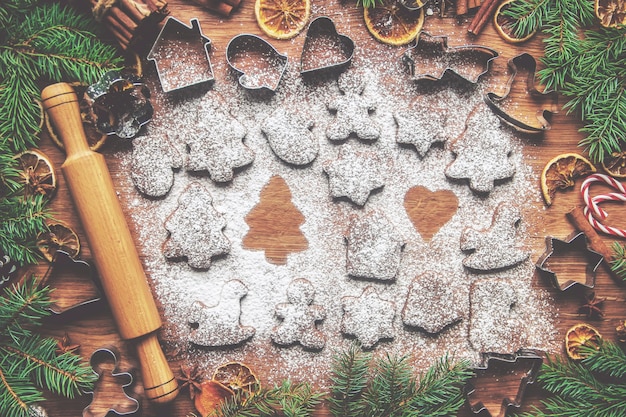 Christmas cookies are homemade