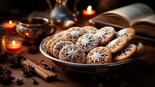 Christmas Cookies Baking Recipe Book And Cookie Cutt