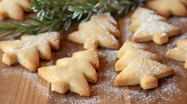 Foto biscotti di natale ia generativa