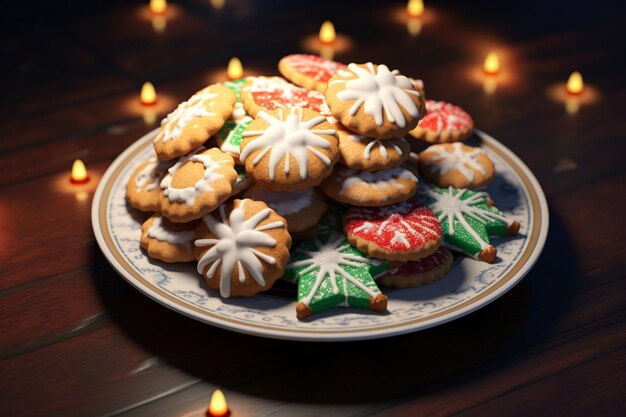 Christmas cookies in various shapes and colors arr 00135 00