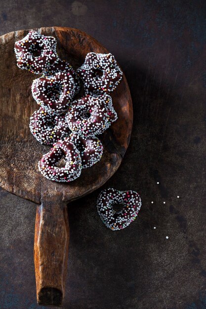 Christmas cookies with Hundreds and Thousands