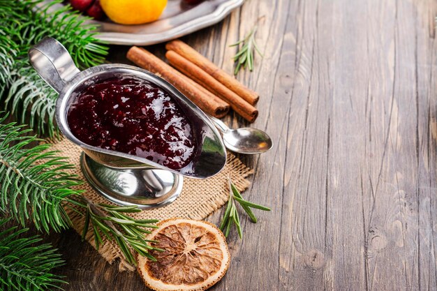 Christmas cranberry sauce