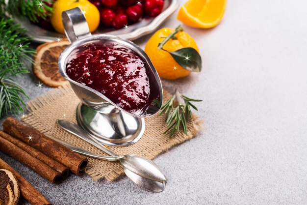 Christmas cranberry sauce