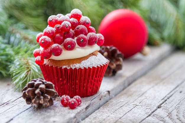 Christmas cupcake