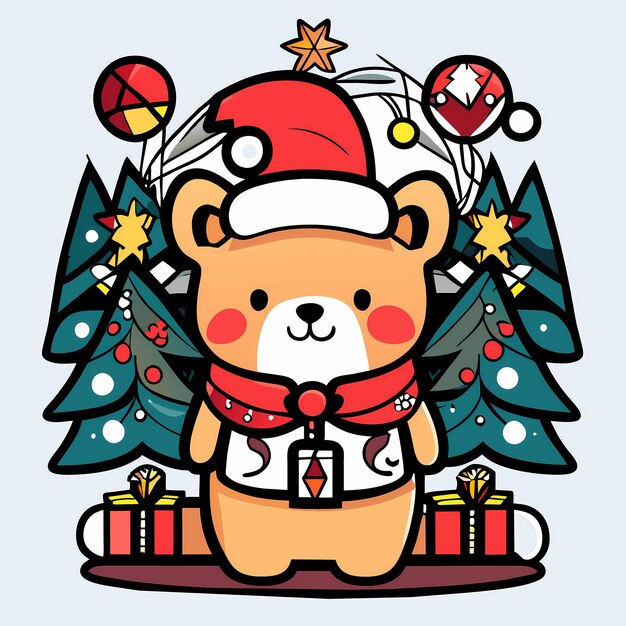 Photo christmas cute animal