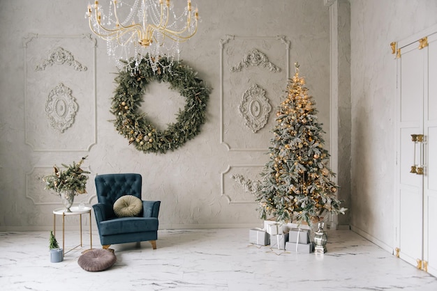 Christmas decor beautifully decorated living room