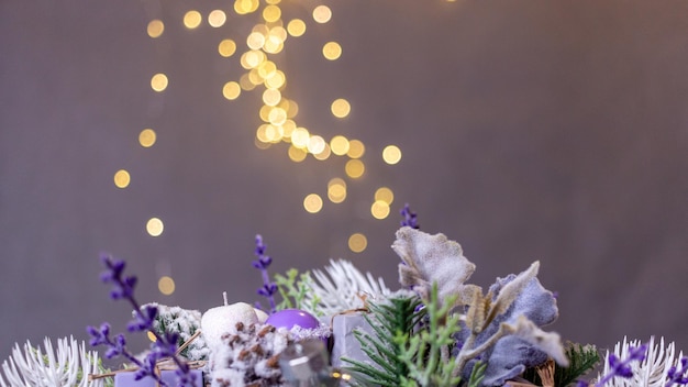 Christmas decor on the table