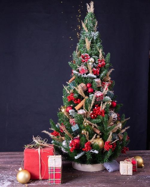 Christmas decor on the table