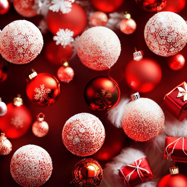 Photo christmas decoration background concept