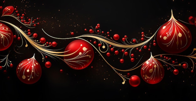 Foto decorazione natalizia sullo sfondo un'illustrazione vettoriale perfetta per catturare lo spirito del nuovo anno