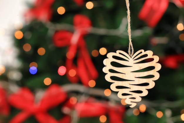 Christmas decoration on blurred background