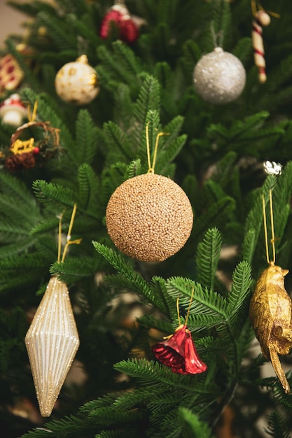 Christmas decoration close up. Selective focus.Christmas concept