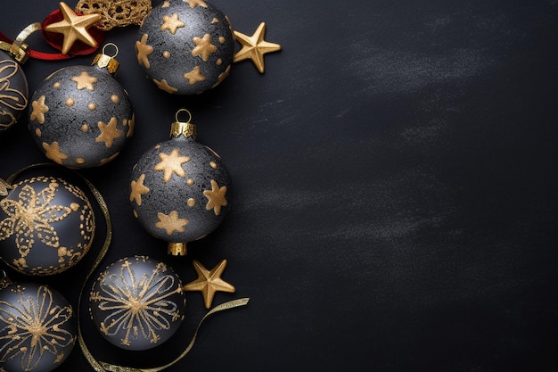 Christmas decoration on dark background