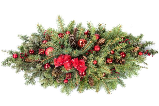 Christmas Decoration Floral Arrangement with Cones