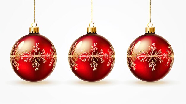 Photo christmas decoration on isolated background