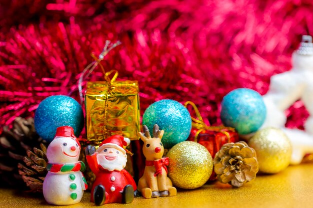 Christmas decoration on table