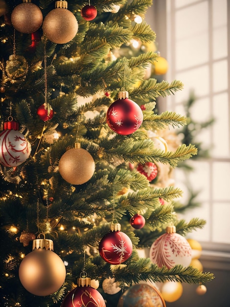 Christmas Decoration Tree Background