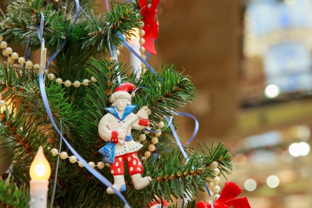 Christmas decoration on tree