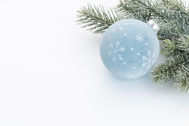 Christmas decoration on white background.