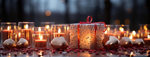 Рождественское украшение свечами