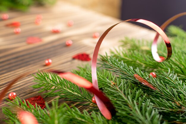 Christmas decoration with Fir Branches