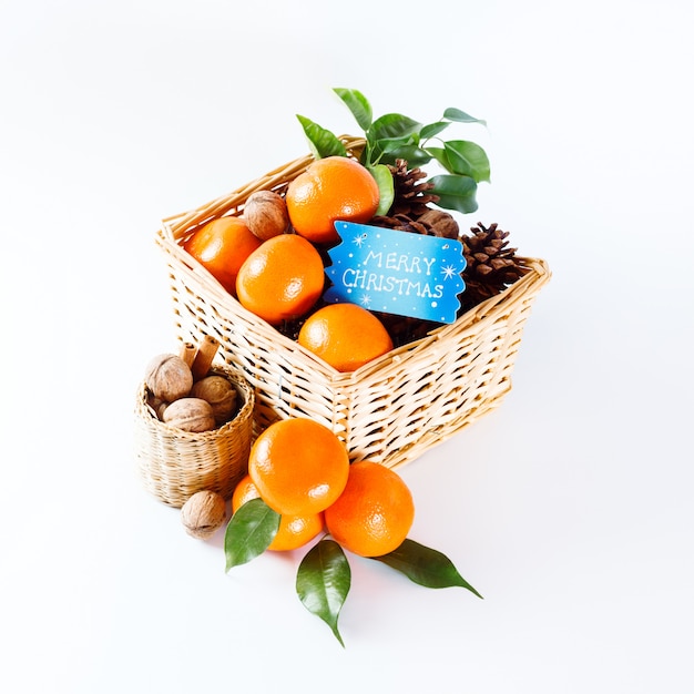 Christmas Decoration with Tangerines