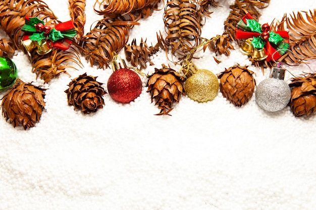 Photo christmas decorations background