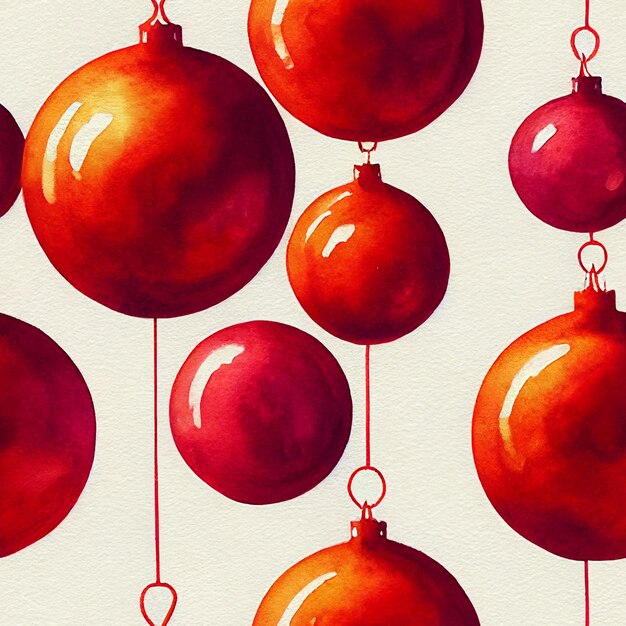 Christmas decorations. Christmas ball. Seamless return pattern. Vintage motif