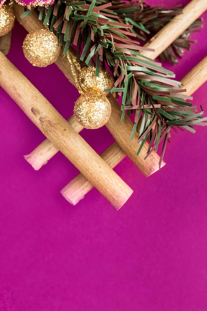 Christmas decorations closeup