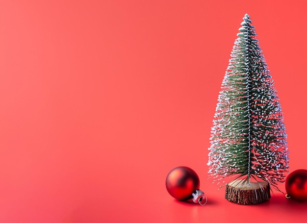 크리스마스 장식 개념 빈 공간이 있는 격리된 흰색 배경에 금색과 녹색 보블 공 별 장식 색종이 조각과 소나무 가지의 상위 뷰 사진