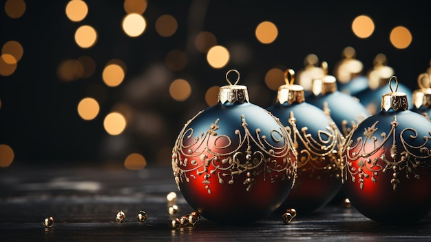 Foto decorazioni natalizie isolate con fondo scuro isolate con sfondo bianco