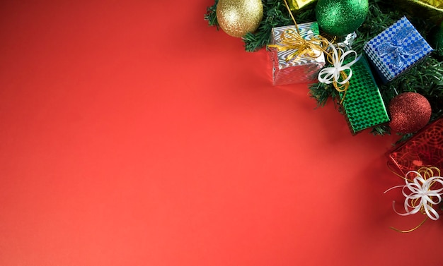 Christmas decorations on a table