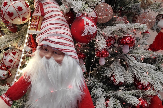 Christmas decorations on a tree