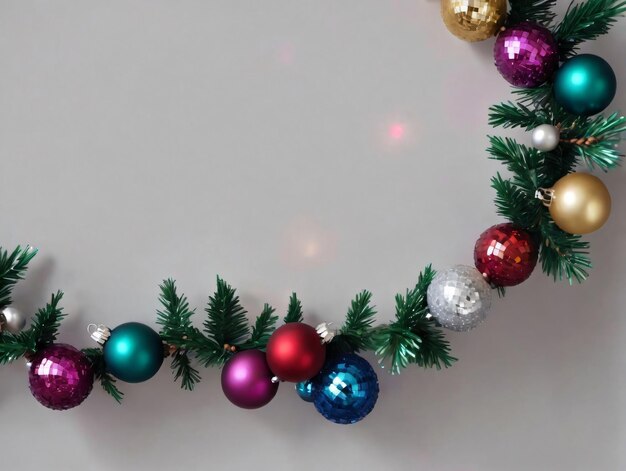 Christmas Decorations On A White Background