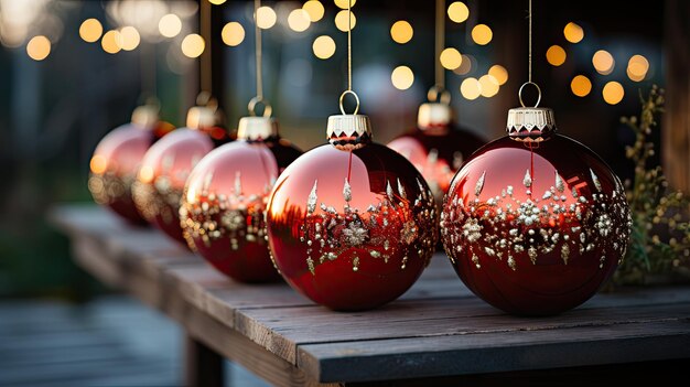 写真 クリスマスの装飾