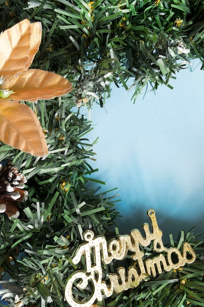 Photo christmas decorative wreath