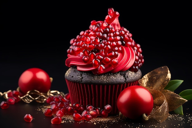 Christmas dessert cupcake